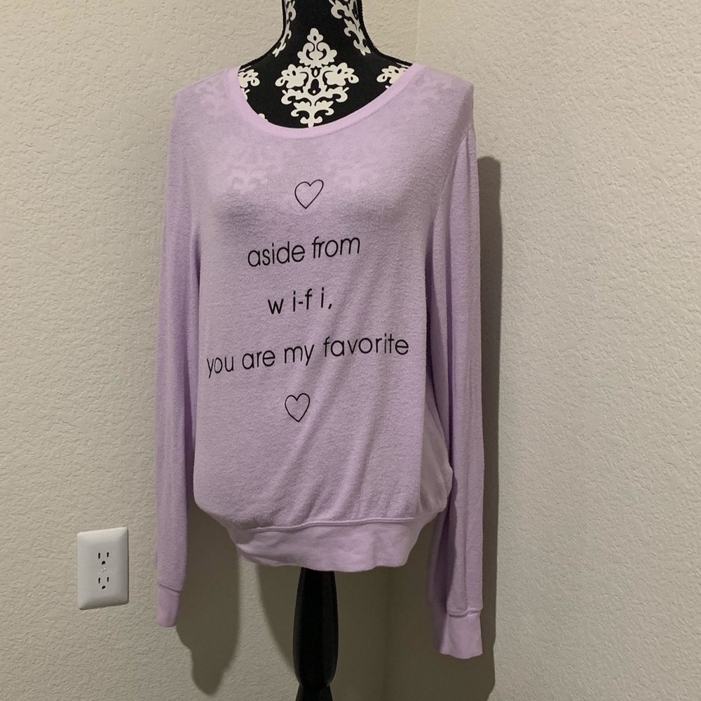 Wildfox Aside from WiFi sweatshirt NWOT